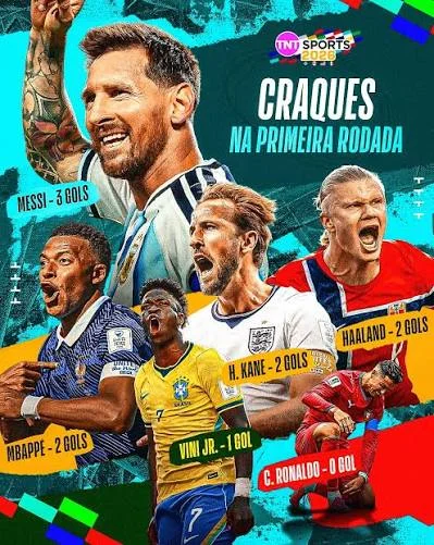 Vini Jr, Mbapee, Haaland, Cristiano Ronaldo e Messi