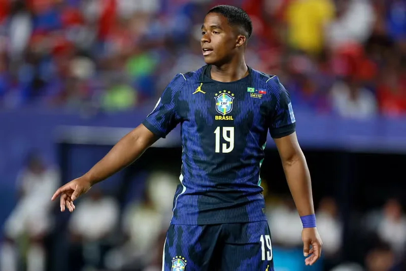 Endrick em Brasil x Haiti, na Copa do Mundo 2026