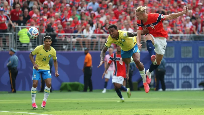 Gol do Haaland contra o Brasil